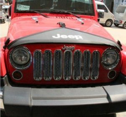for Jeep Wrangler Black Canvas Front Hood Protective Cover