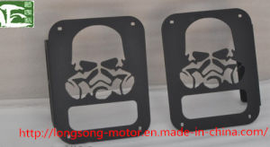 Mopar Aluminum Tail Light Cover Skull Style for Jeep Wrangler