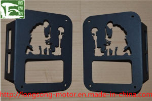 Black Aluminium Tail Lamp Cover for Jeep Wrangler Jk